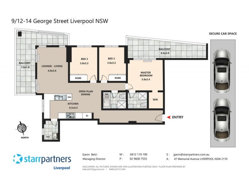 9/12-14 George Street, Liverpool NSW 2170 Floorplan