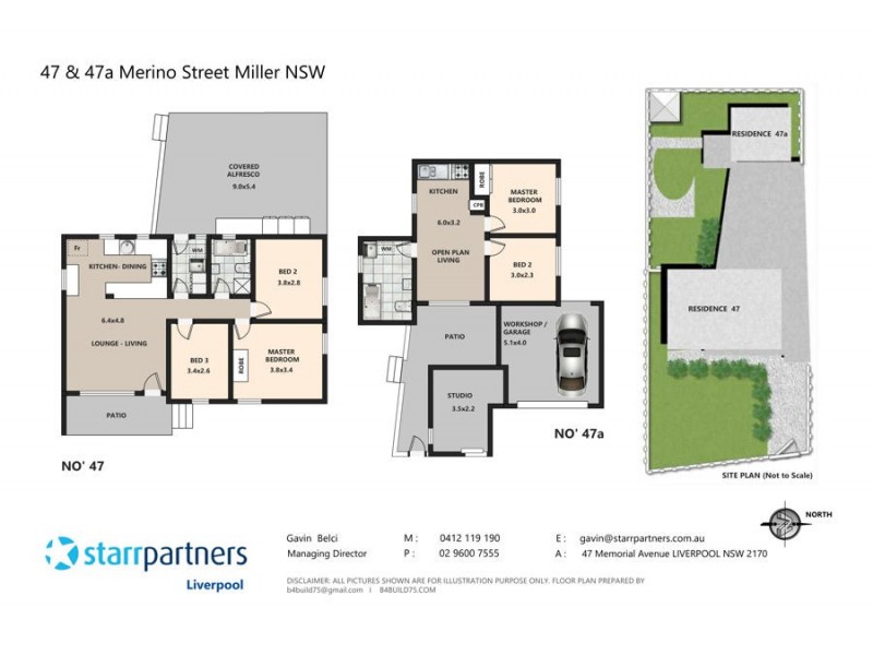 47 & 47A Merino Street, Miller NSW 2168 Floorplan