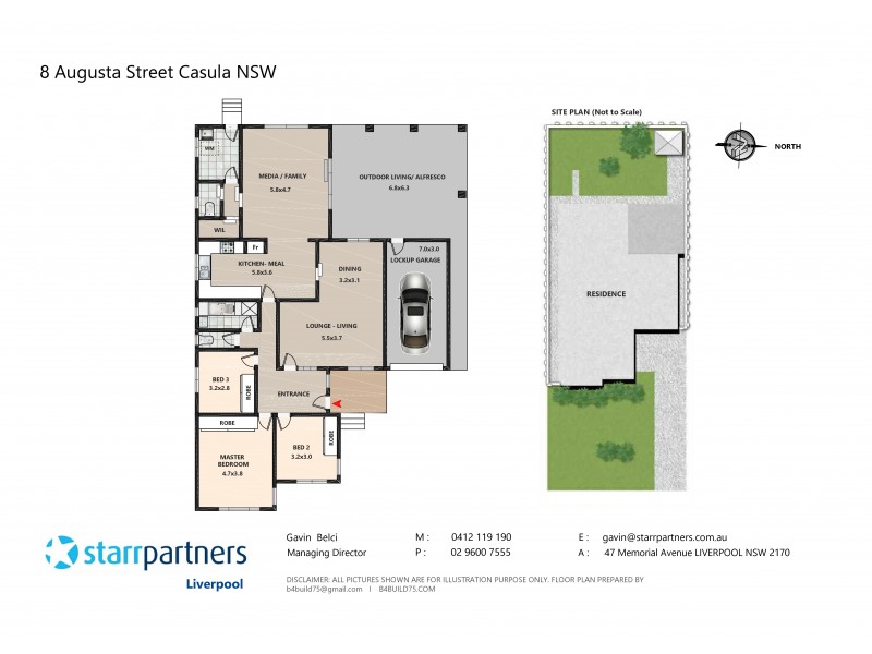 8 Augusta Street, Casula NSW 2170 Floorplan