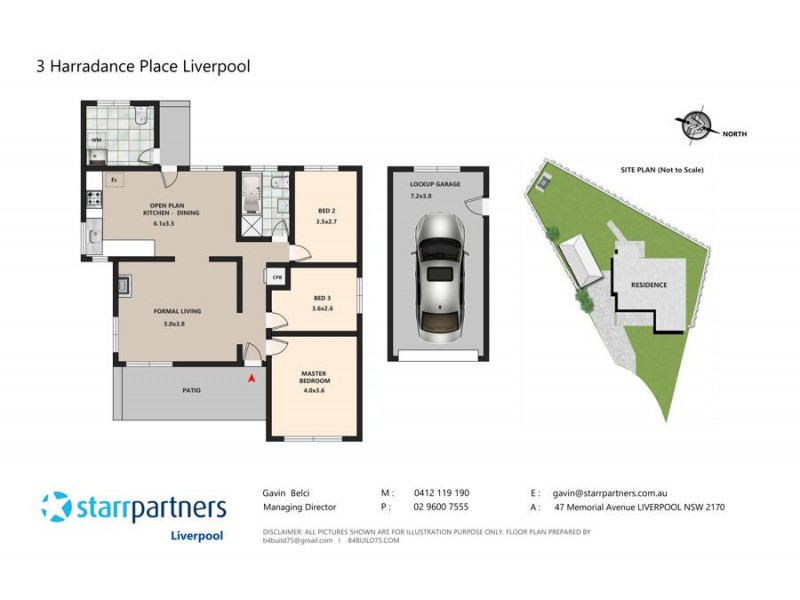 3 Harradance Place, Liverpool NSW 2170 Floorplan