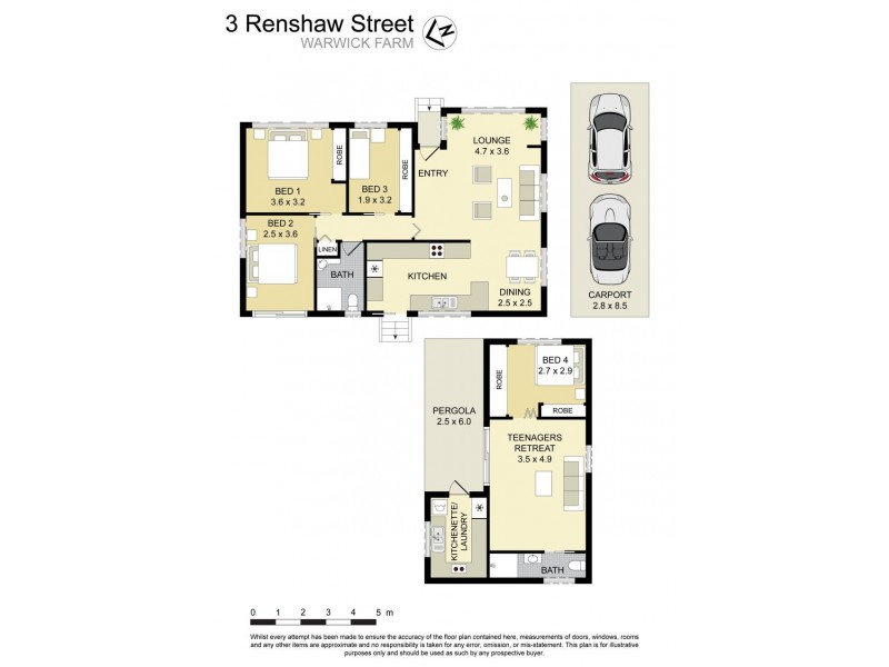 3 Renshaw Avenue, Warwick Farm NSW 2170 Floorplan