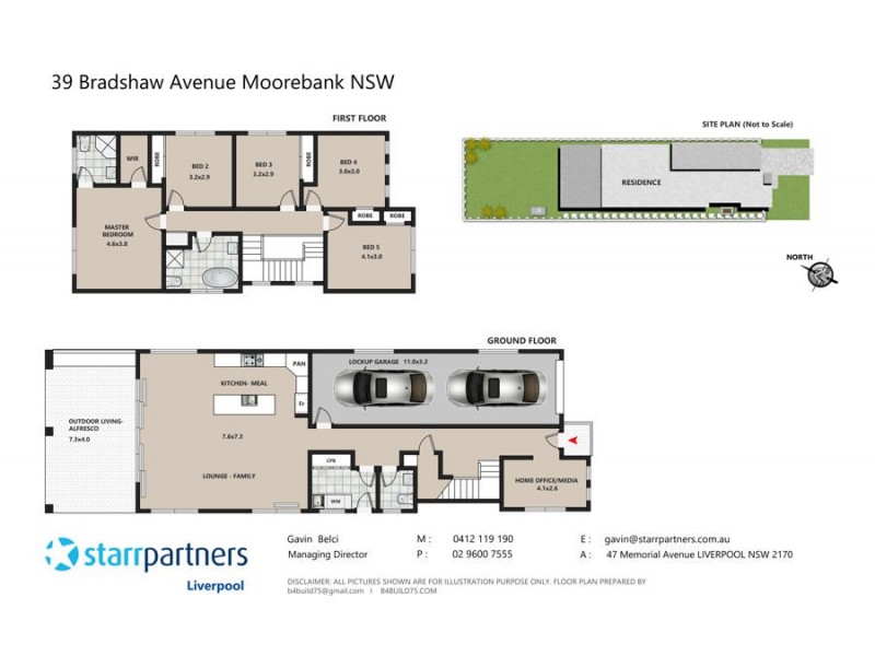 39a Bradshaw Avenue, Moorebank NSW 2170 Floorplan