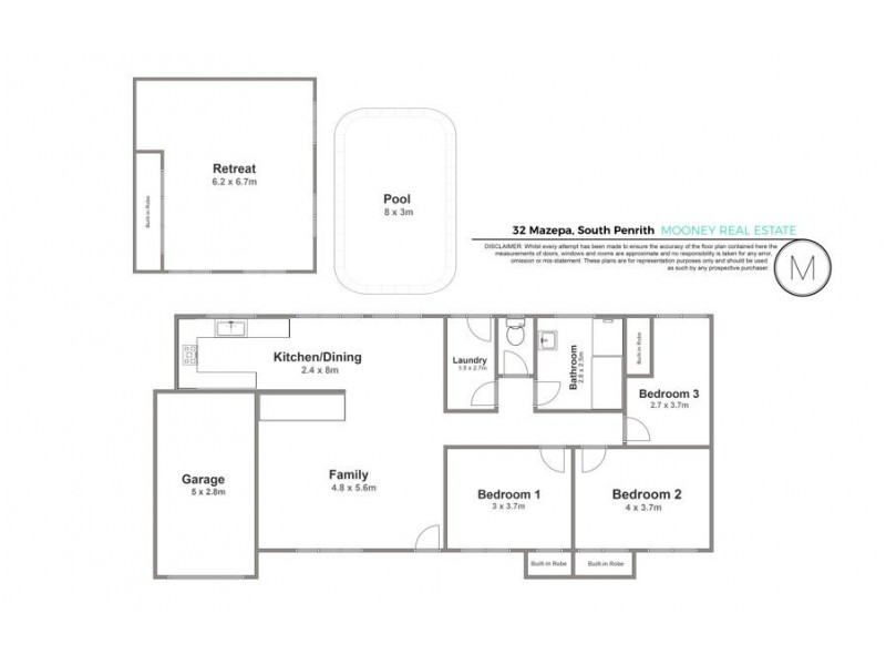 32 Mazepa Avenue, South Penrith NSW 2750 Floorplan