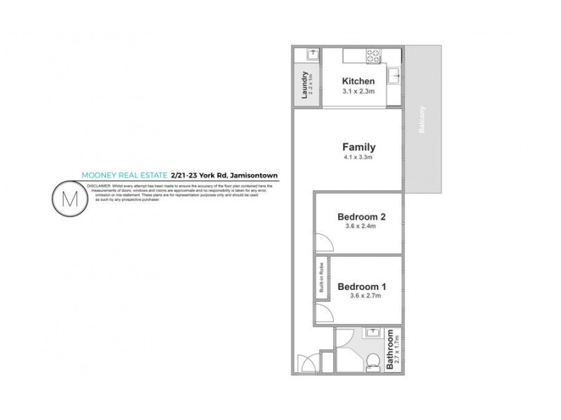 2/21 York Road, South Penrith NSW 2750 Floorplan