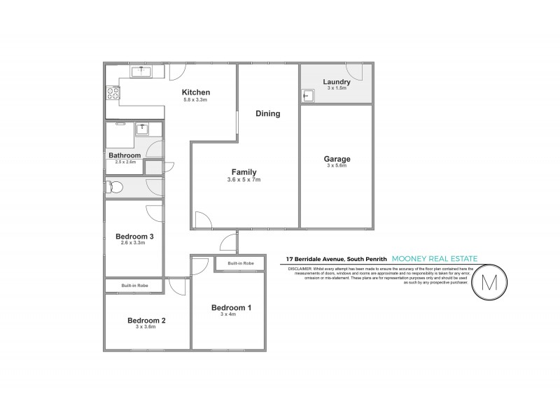 17 Berridale Avenue, South Penrith NSW 2750 Floorplan