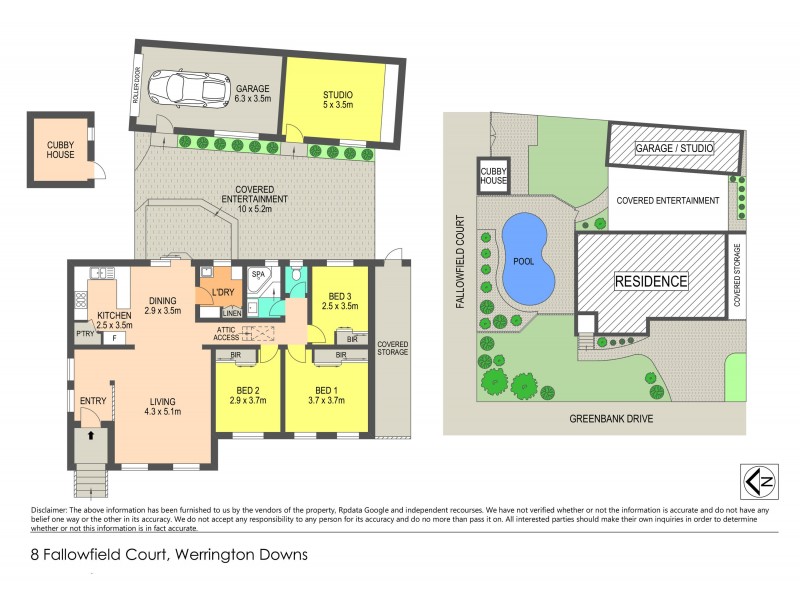 8 Fallowfield Court, Werrington Downs NSW 2747 Floorplan