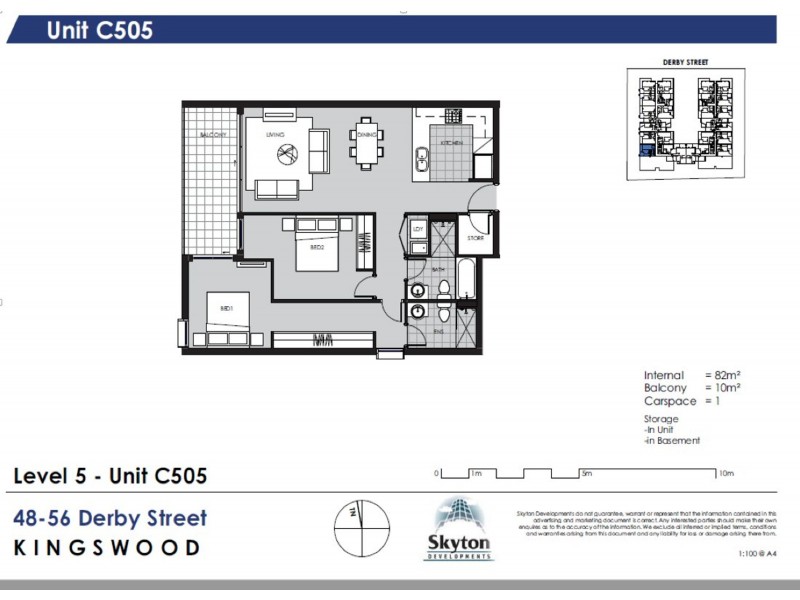 C505 48-56 Derby Street, Kingswood NSW 2747 Floorplan