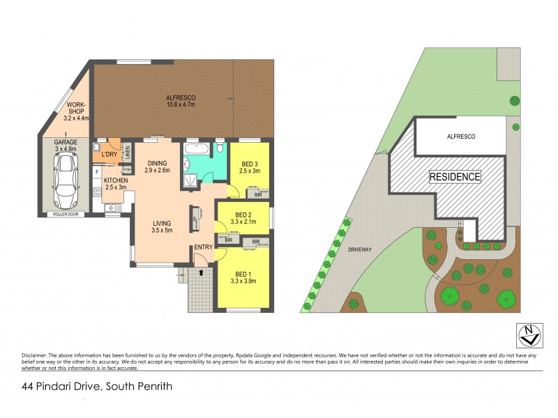 44 Pindari Road, South Penrith NSW 2750 Floorplan