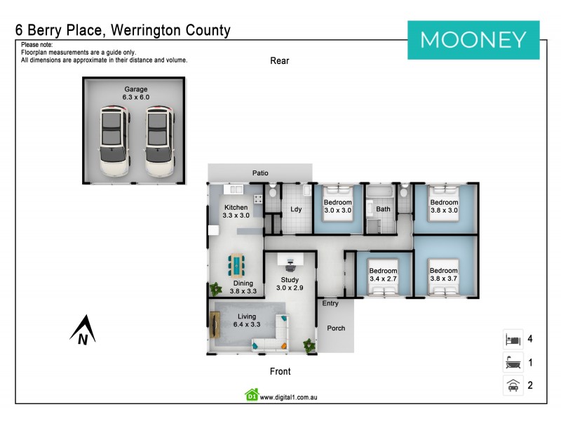 6 Berry Place, Werrington County NSW 2747 Floorplan