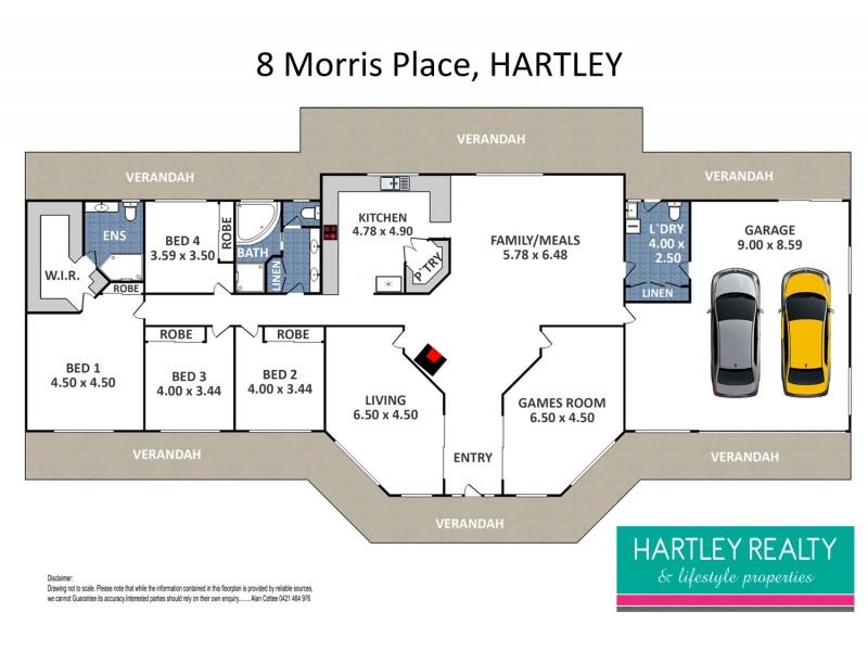 8 Morris Place, Little Hartley NSW 2790 Floorplan