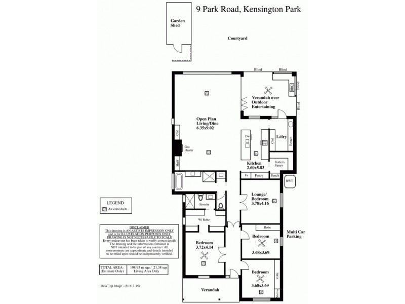 9 Park Road, Kensington Park SA 5068 Floorplan