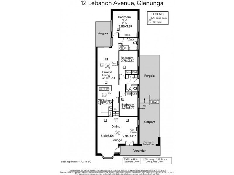 12 Lebanon Ave, Glenunga SA 5064 Floorplan