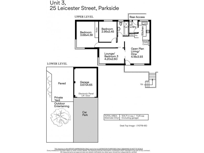 3/25 Leicester St, Parkside SA 5063 Floorplan