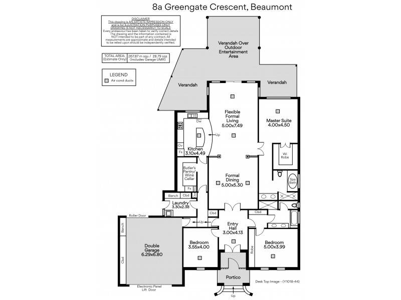 8A Greengate Crescent, Beaumont SA 5066 Floorplan