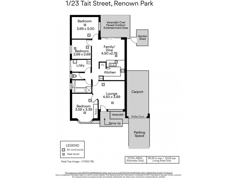 1/23 Tait Street, Renown Park SA 5008 Floorplan
