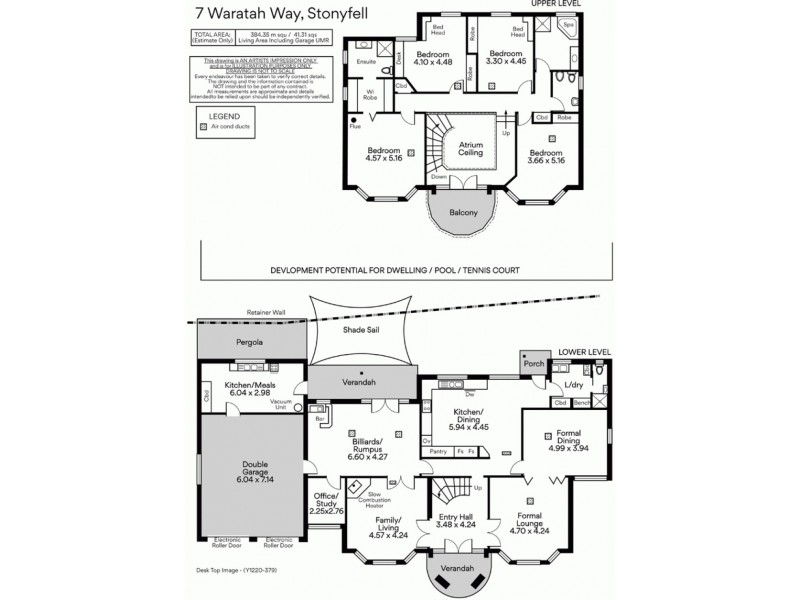 7 Waratah Way, Stonyfell SA 5066 Floorplan