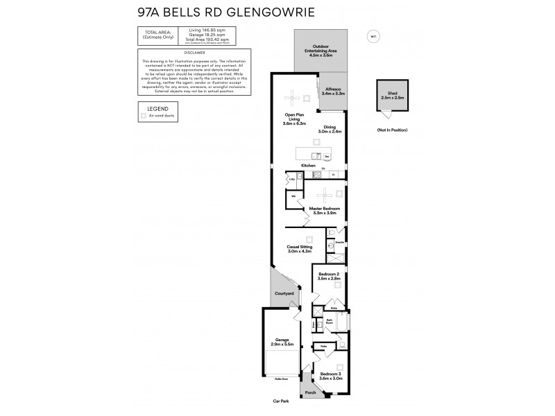 97A Bells Road, Glengowrie SA 5044 Floorplan