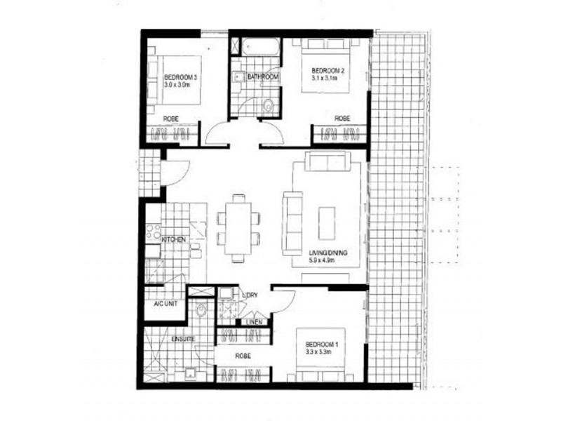 12/1 Marlin Parade, Cairns City QLD 4870 Floorplan