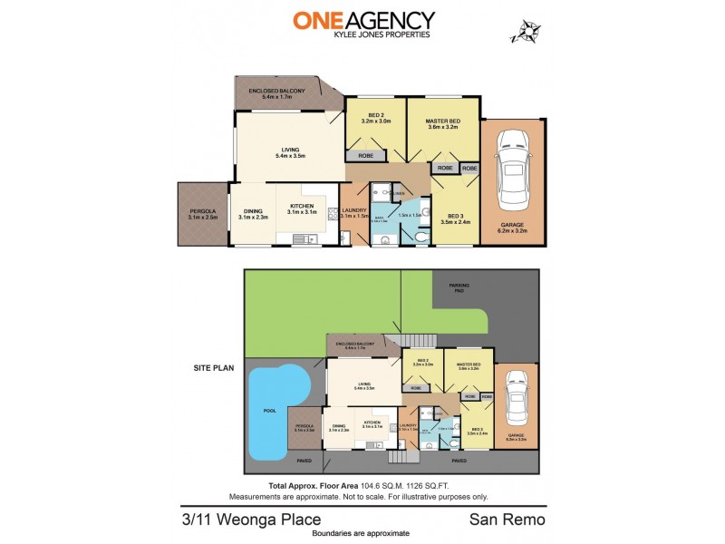 3/11 Weonga Place, San Remo NSW 2262 Floorplan