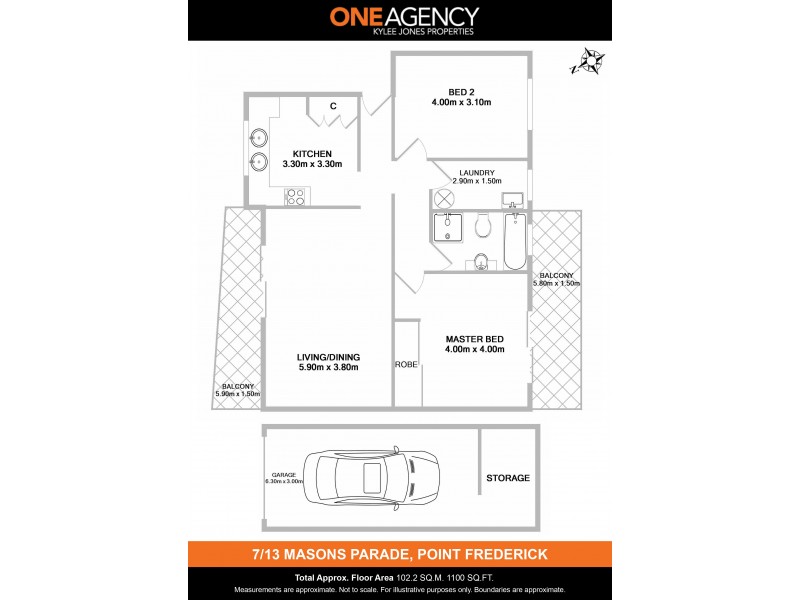 7/13 Masons Parade, Point Frederick NSW 2250 Floorplan