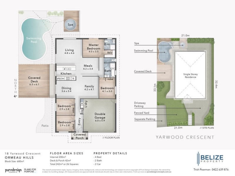 18 Yarwood Cresent, Ormeau Hills QLD 4208 Floorplan
