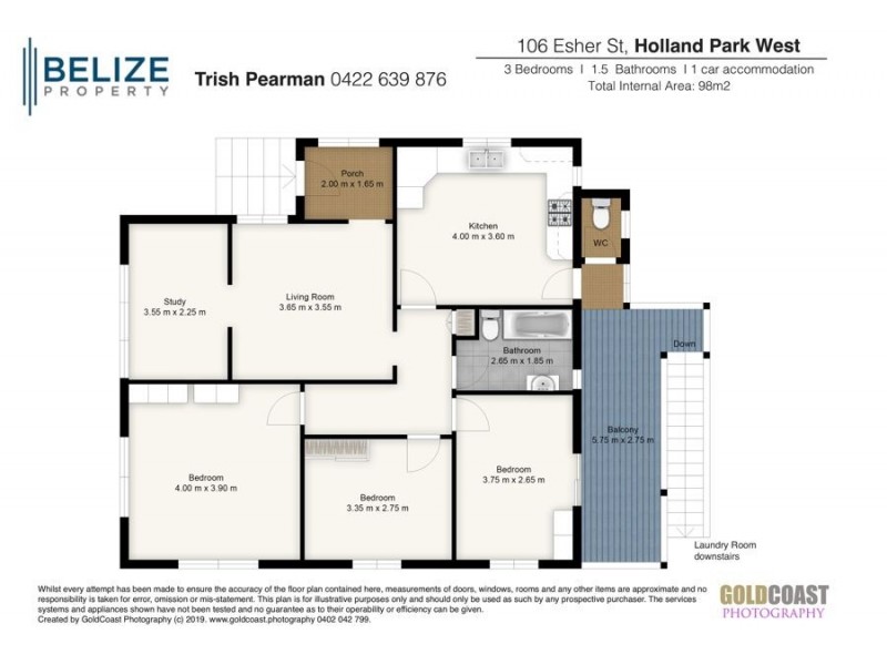 106 Esher Street, Holland Park West QLD 4121 Floorplan