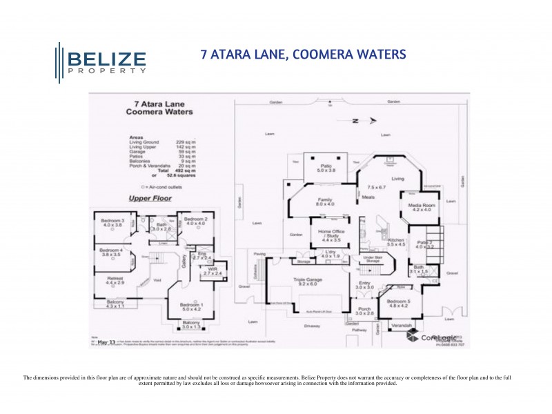 7 Atara Lane, Coomera Waters QLD 4209 Floorplan