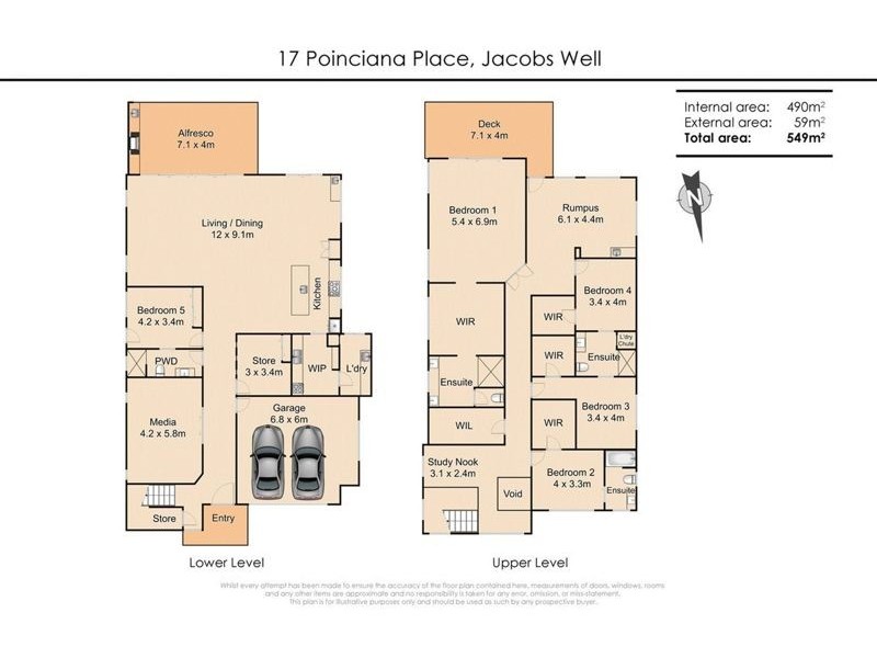 17 Poinciana Place, Jacobs Well QLD 4208 Floorplan