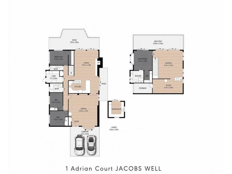 1 Adrian Court, Jacobs Well QLD 4208 Floorplan