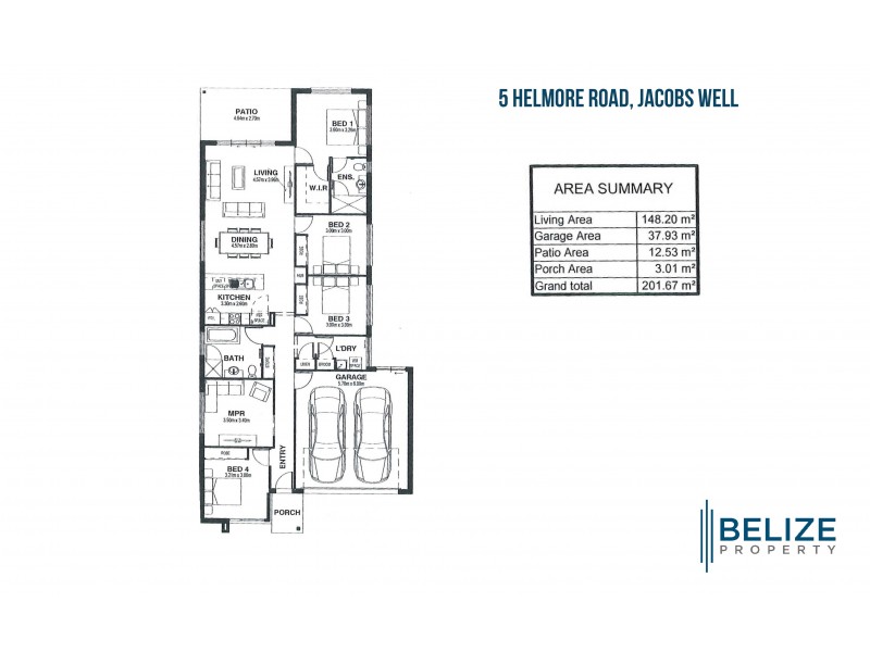 5 Helmore Road, Jacobs Well QLD 4208 Floorplan