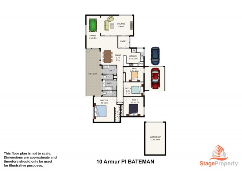 10 Amur Place, Bateman WA 6150 Floorplan