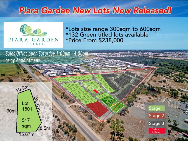 Lot 1801 Coquina Chase, Piara Waters WA 6112
