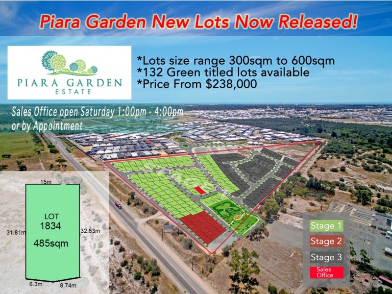 Lot 1834 Greywacke Entrance, Piara Waters WA 6112