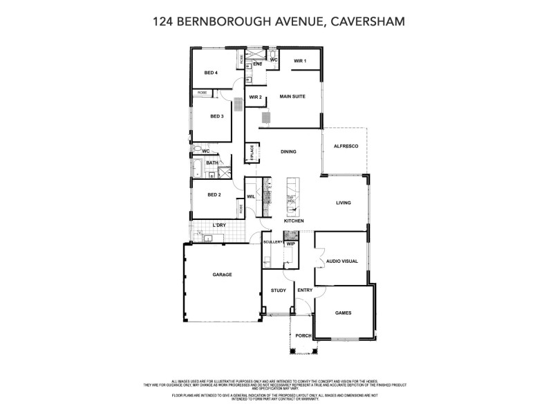 124 Bernborough Avenue, Caversham WA 6055 Floorplan
