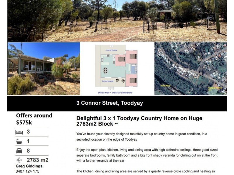 3 Connor Street, Toodyay WA 6566