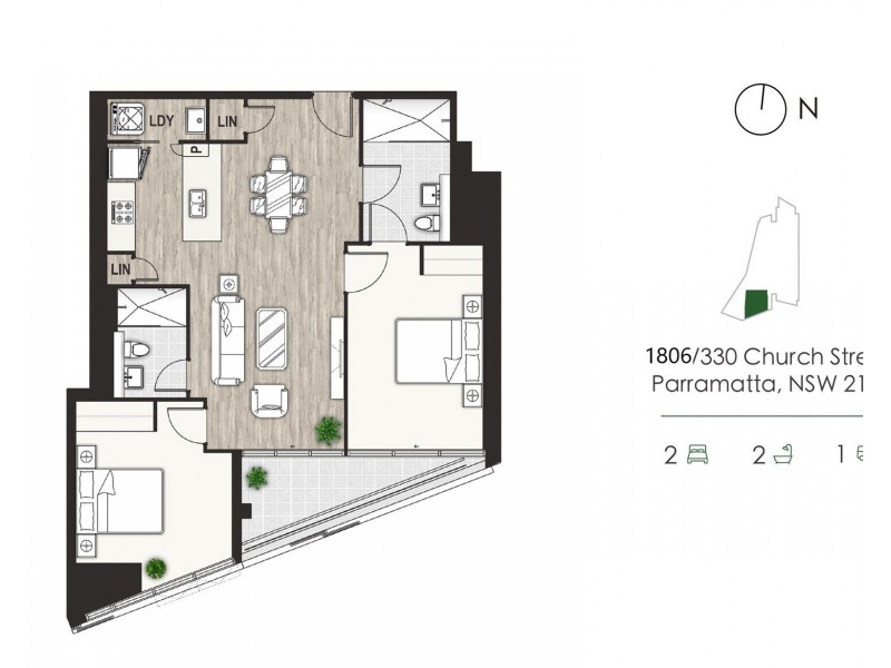 1806/330 Church street, Parramatta NSW 2150