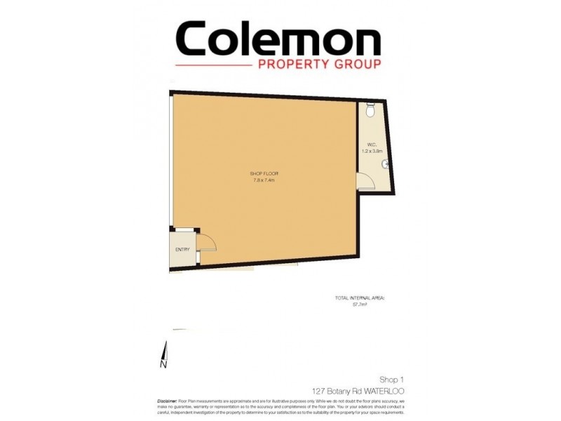 127 Botany Road, Waterloo NSW 2017 Floorplan