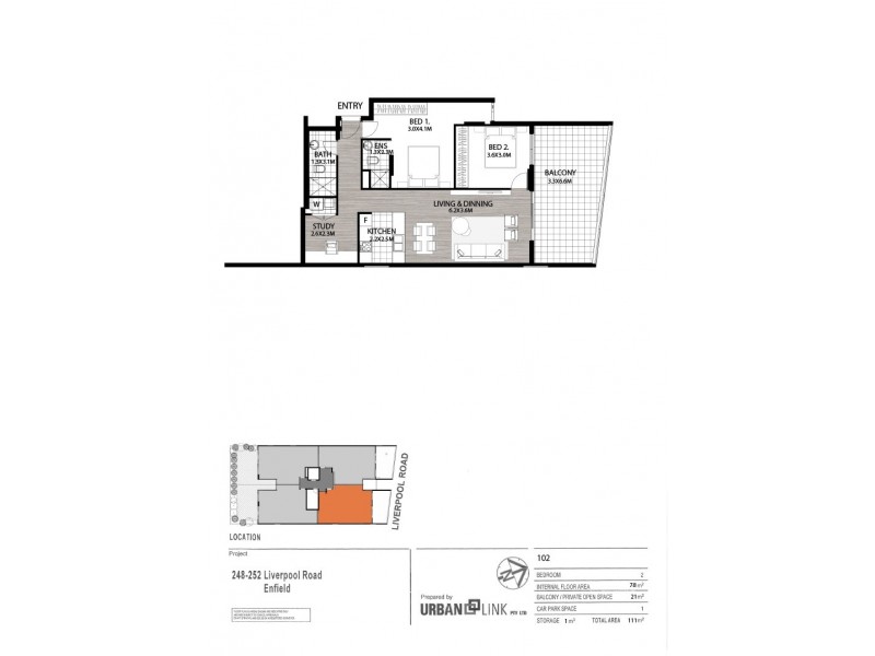 102/248-252 Liverpool Road, Enfield NSW 2136 Floorplan