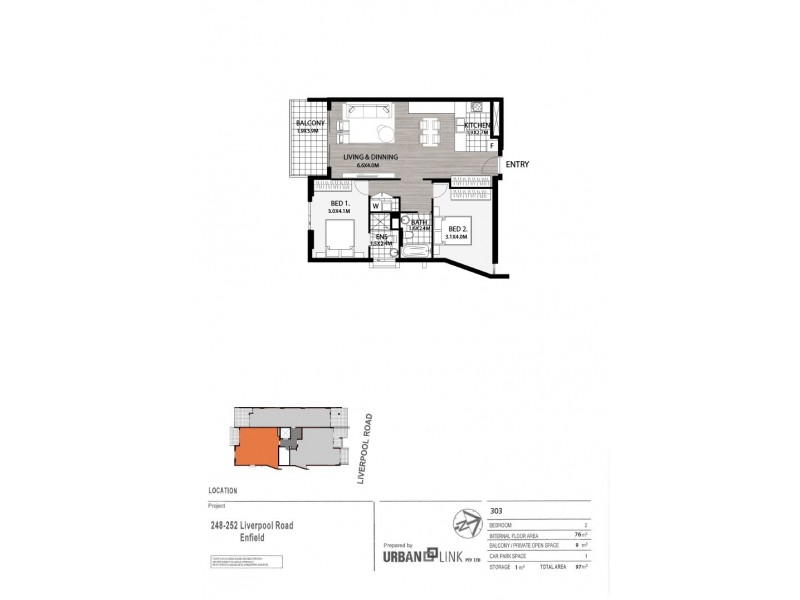 303/248-252 Liverpool Road, Enfield NSW 2136 Floorplan