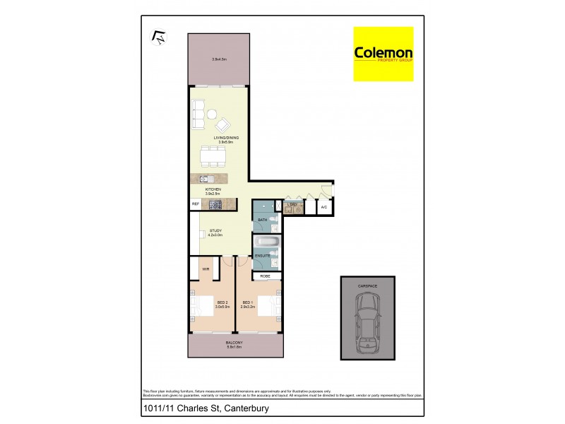 1011/11-15 Charles Street, Canterbury NSW 2193 Floorplan