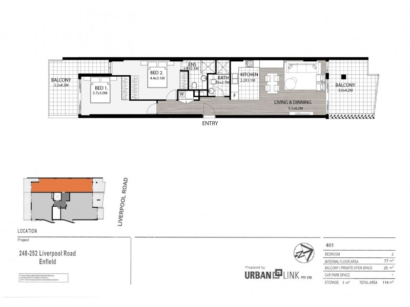 401/248-252 Liverpool Road, Enfield NSW 2136 Floorplan