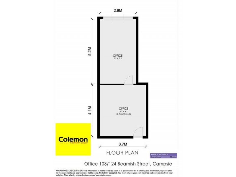 Suite 103/124-128 Beamish St, Campsie NSW 2194 Floorplan