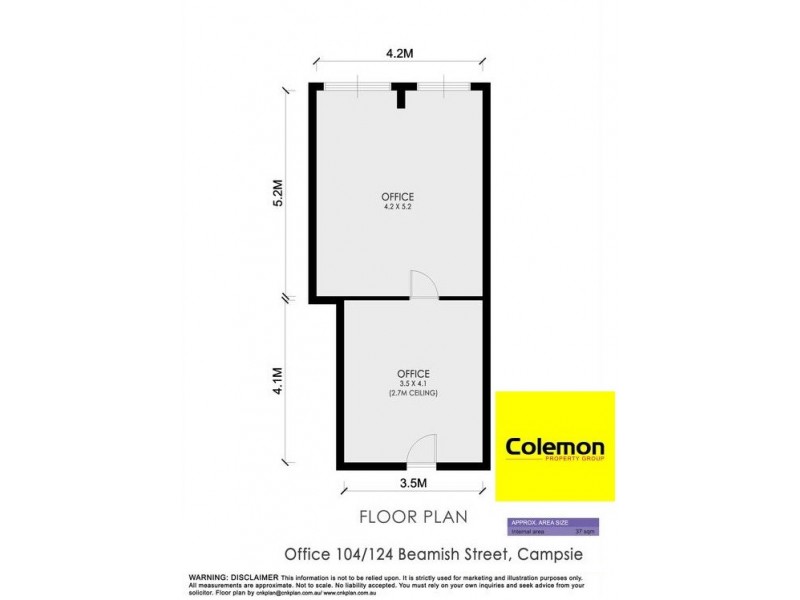 Suite 104/124-128 Beamish St, Campsie NSW 2194 Floorplan