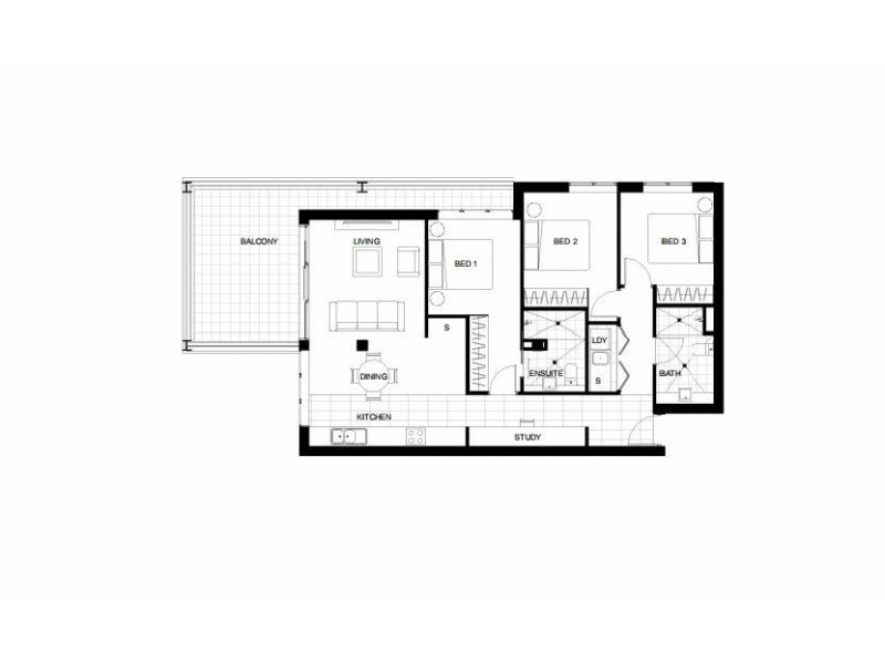 204/1-7  Leonard St, Bankstown NSW 2200 Floorplan