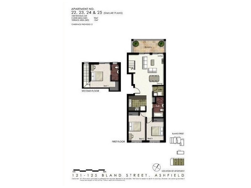 25/121-125 Bland St, Ashfield NSW 2131 Floorplan