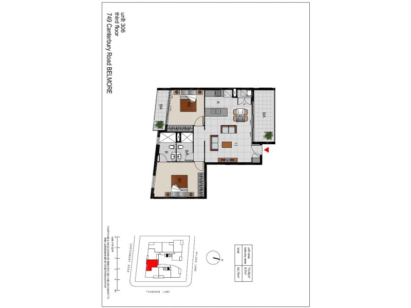 306/749 Canterbury Road, Belmore NSW 2192 Floorplan