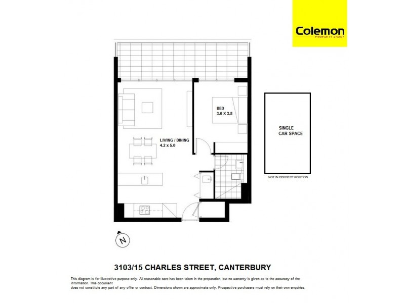 3103/15 Charles St, Canterbury NSW 2193 Floorplan