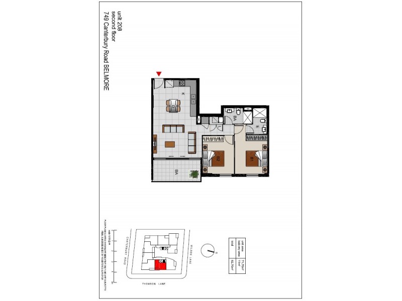 208/749 Canterbury Road, Belmore NSW 2192 Floorplan
