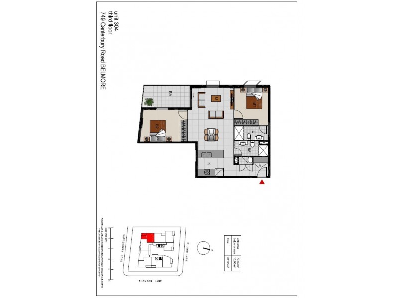304/749 Canterbury Road, Belmore NSW 2192 Floorplan
