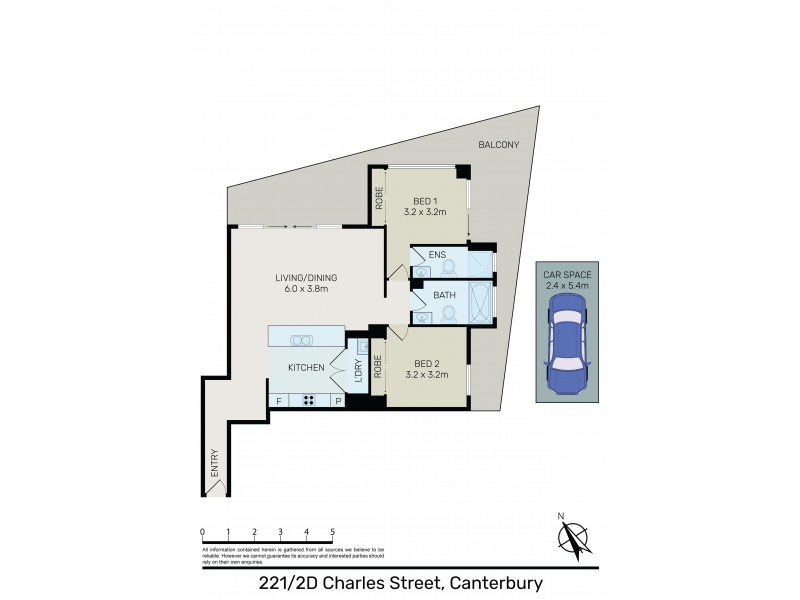 221/2D Charles St, Canterbury NSW 2193 Floorplan